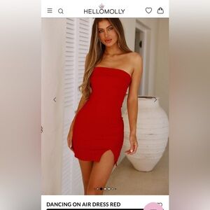 Hello Molly Scarlet Strapless Dress